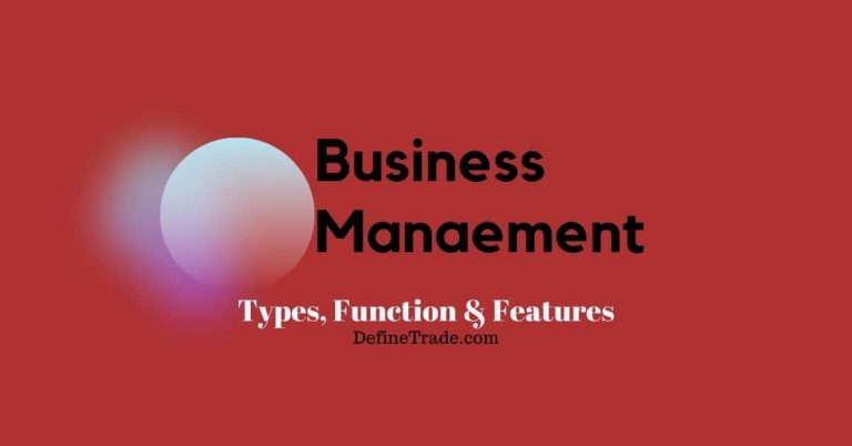 What is Business Management & Types with Functions