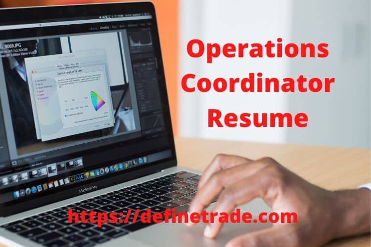 Operations Coordinator Resume