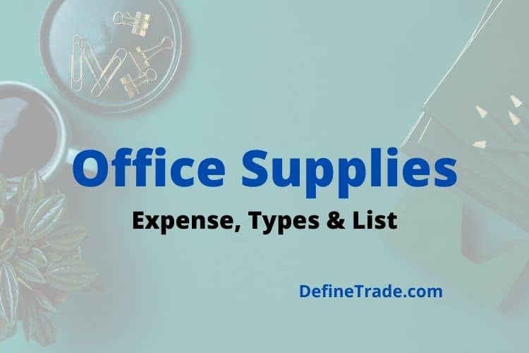 Office supplies in accounting