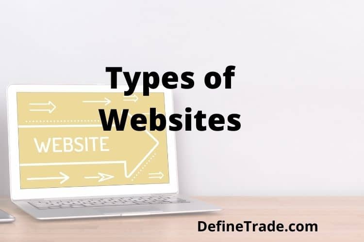 Define Website and their Types with Examples Purpose